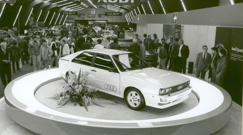 Präsentiert beim Automobilsalon in Genf 1980: Der Audi quattro.